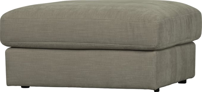 vtwonen Family Hocker - Geweven Stof - Grijs - 43x90x98 cm