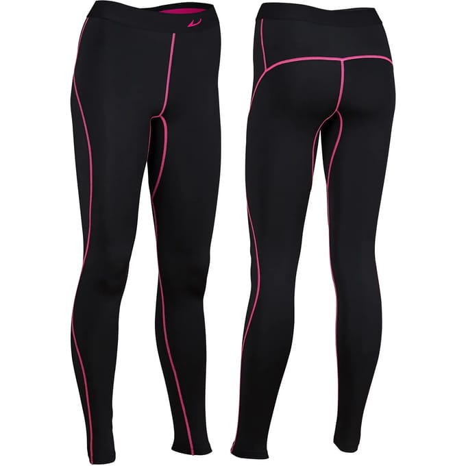 Avento Compressiebroek Comfort - Vrouwen - Zwart/Fuchsia - Maat 38