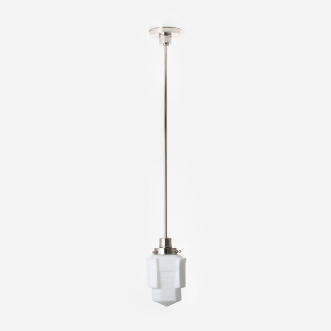 Hanglamp Apollo Mat 20's Nikkel - Art Deco Trade