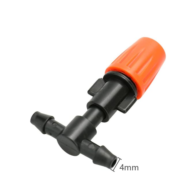 Lot de 20 buses de pulvérisation réglables en plastique de petite taille pour arroseurs de refroidissement d'eau de jardin black