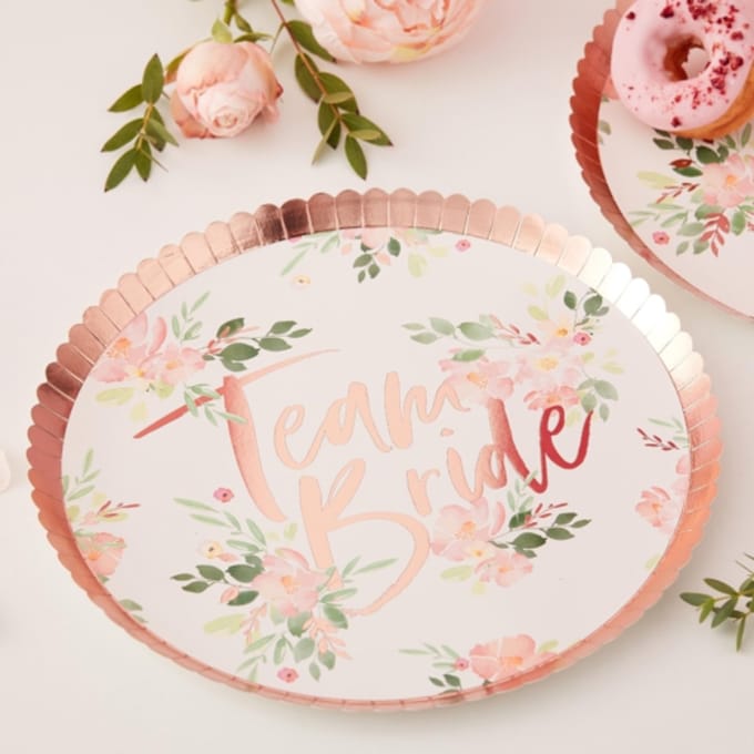 Ginger Ray wegwerp borden team bride