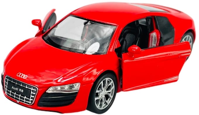 Welly Audi R8 Coupe V10 Metaal Modelauto 1:34 Rood