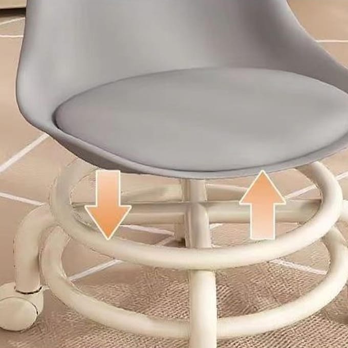 Tabouret bas à roulettes pour enfants avec dossier Tabouret à roulettes bas avec roulettes universelles Siège bas à roulettes gris
