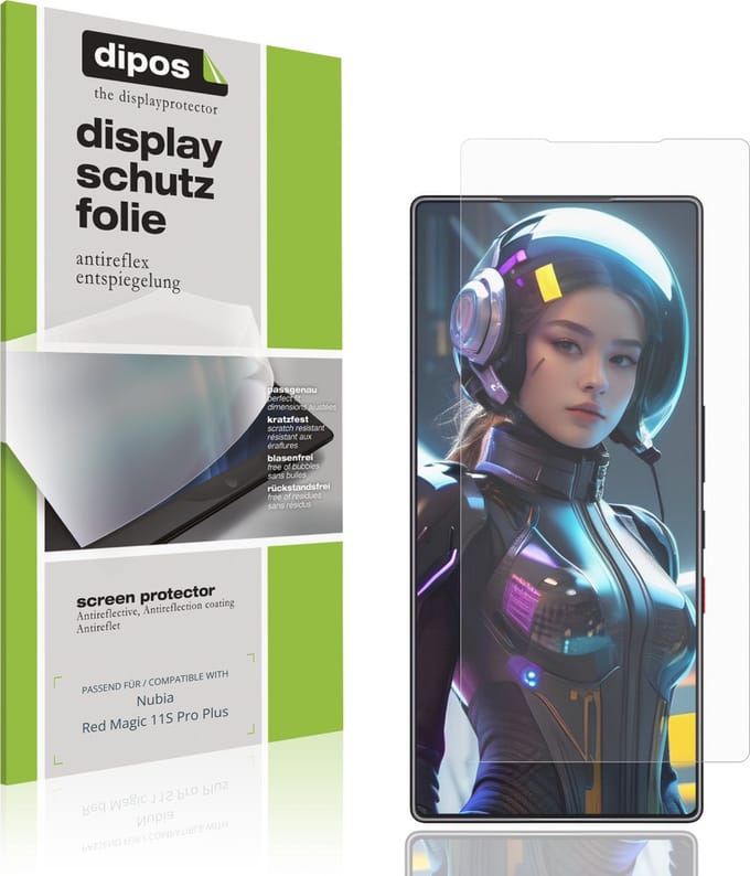 dipos – 4x Matte Beschermfolie geschikt voor Nubia Red Magic 11S Pro Plus | Krasbestendige & antireflecterende Screenprotector Ultra-Thin