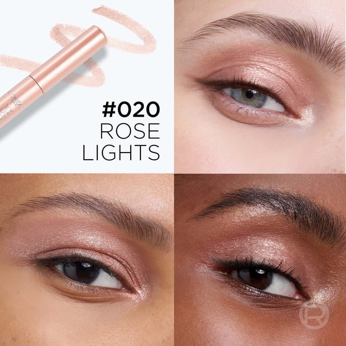 L'Oréal Paris Eyeshadow Stick, Le Shadow Stick Infinite Lights Eyeshadow 1.4g (Various Shades) - Rose Lights