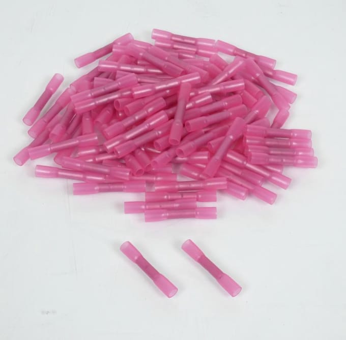 100 cosse électrique à sertir avec isolant thermorétractable 0.5-1.5mm² pour moto