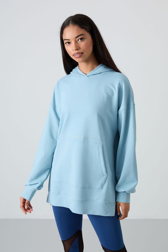 Overmaat Hoodie met Print