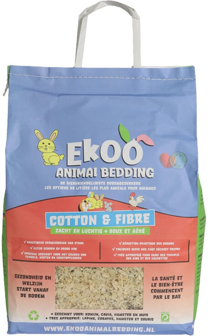 Ekoo Animal Bedding Cotton & Fibre - 30 L