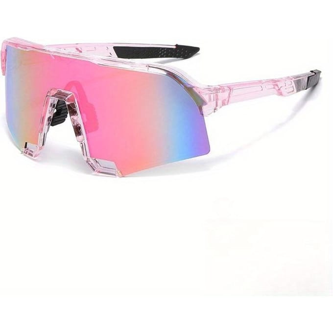 Lichtgewicht PC Half Frame Sportbril Winddicht Verloop Paars Roze Lens Mode Brillen pink
