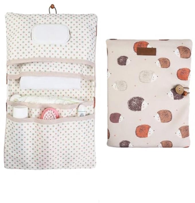 Leren Luier Organizer en Cosmetica Tas 2-in-1 voor Moeders