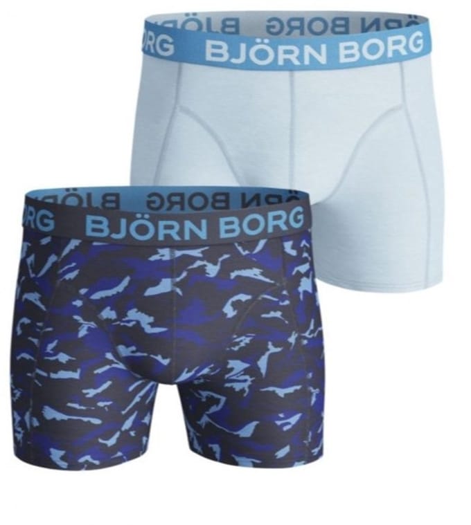 Bjorn Borg Boxershorts 2Pack BB ABSTRACT SHADE COTTON STRETCH SHORTS Peacoat