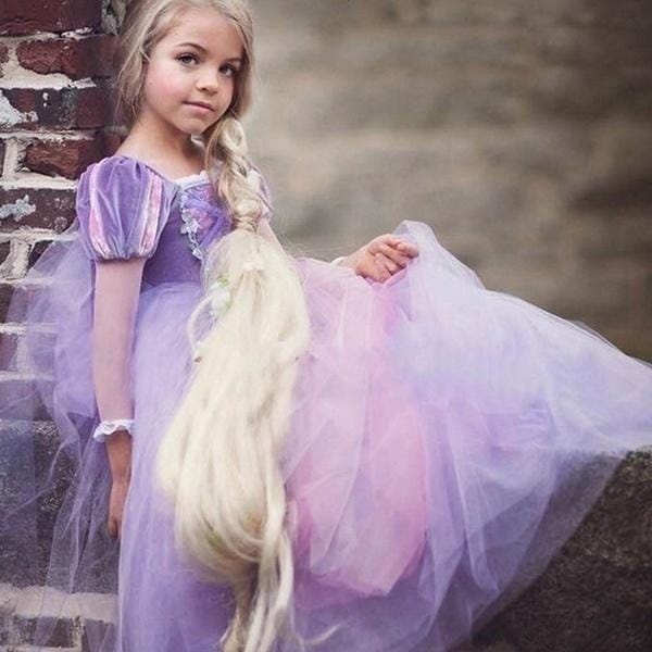 Jupes d'été et Robe de Princesse Cendrillon d'Halloween Robe de Gaze pour Filles Jupe Short 110cm bleu