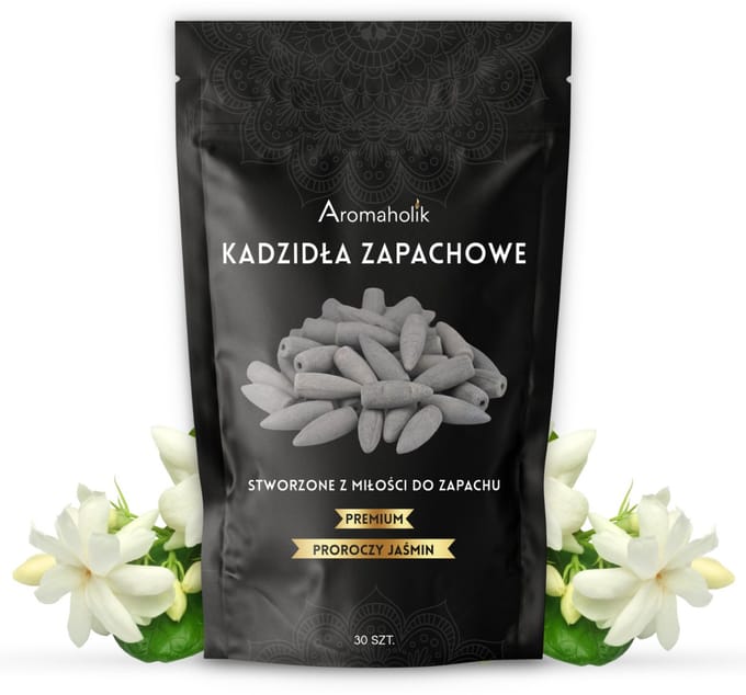 Aromaholik - Wierookkegels Backflow - Profetische Jasmijn - 30 stuks - XL - Waterval Effect - Natuurlijk