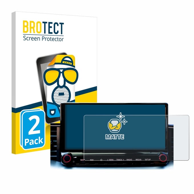 BROTECT - Screenprotector voor Kia Xceed 2023 Infotainment System - Folie Beschermfolie matte 2 Stuks
