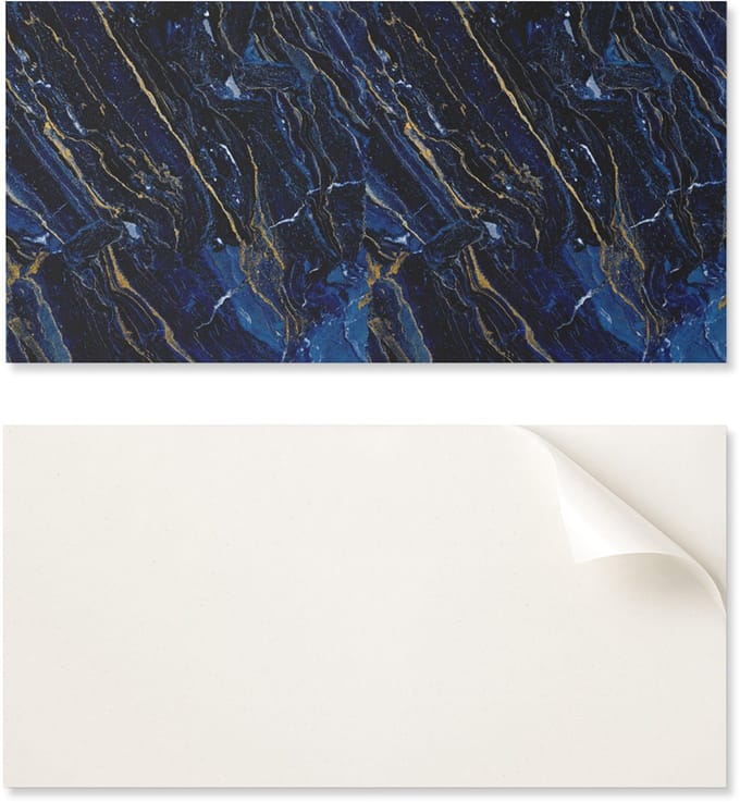 Zelfklevend bedrukt vinylpaneel 120x60 cm met abstract marmerpatroon
