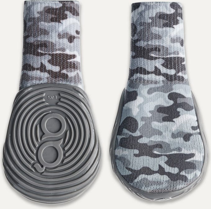 Gooeez Regular Printed Dog Boots (2-pack) 2XS Camo/Grey