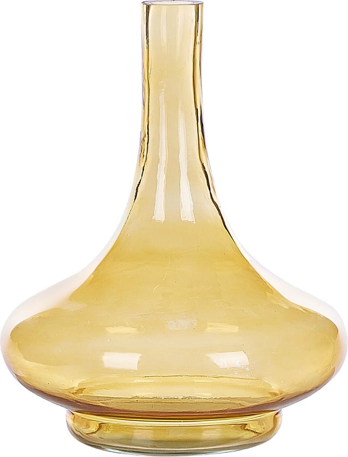 PANEER - Decoratieve vaas - Geel - Glas