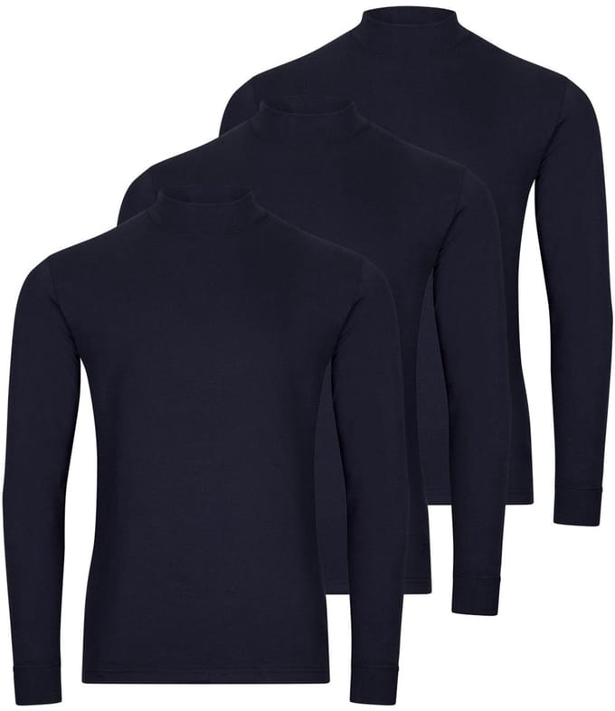 RAGMAN Heren longsleeve 3 pack Basic