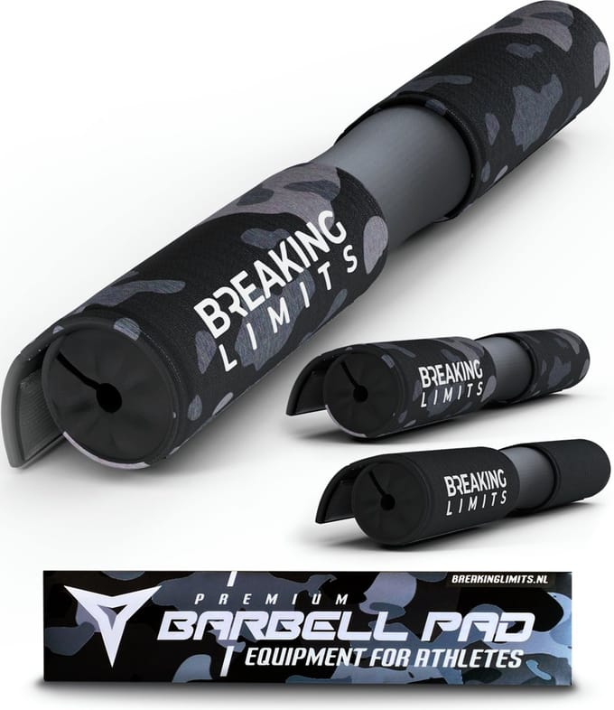 Breaking Limits Barbell Pad – Voor Squat & Hip Thrust – Nekbeschermer voor Halterstang – Squat Pad/Kussen – Camo