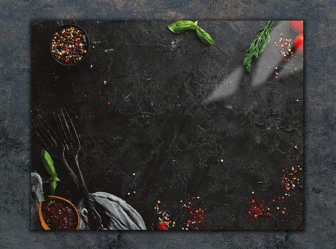 TMK ArtDeko - Glazen Snijplank - 30x22 cm - Gehard Glas - Antislip