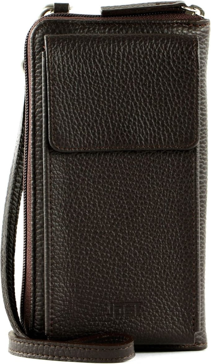 JOST Telefoontasje Portemonnee Vika Pouch Coffee Donkerbruin