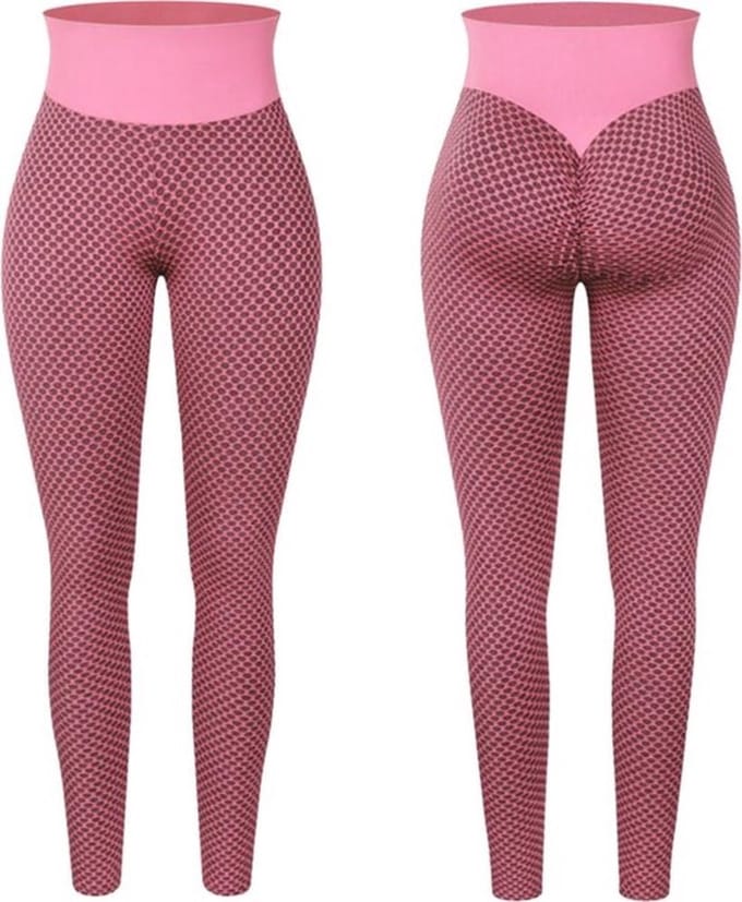 Finnacle - Sport Legging - - TikTok Trent - Roze - Large (Valt als M/L) Dameslegging - Butt lifting