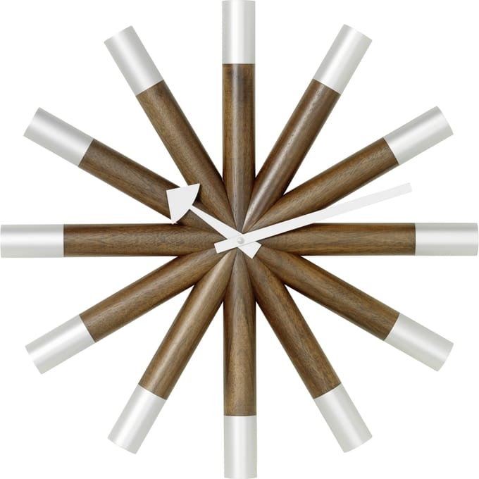 Vitra - Wheel wandklok - bruin