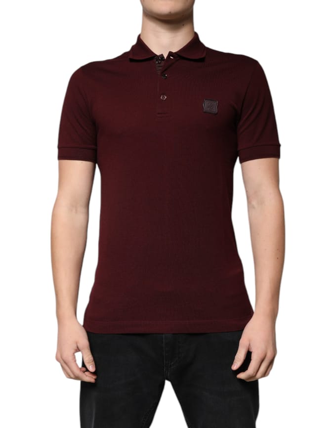 Bordeaux Rode Poloshirt Dgpatch
