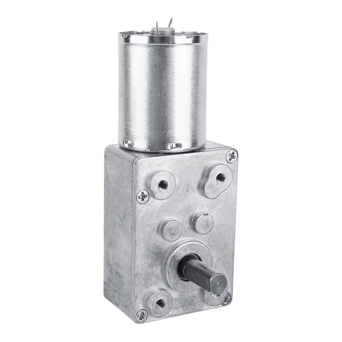 Reversible High Torque Worm Transmission Motor DC 12V - 62RPM Gear Motor