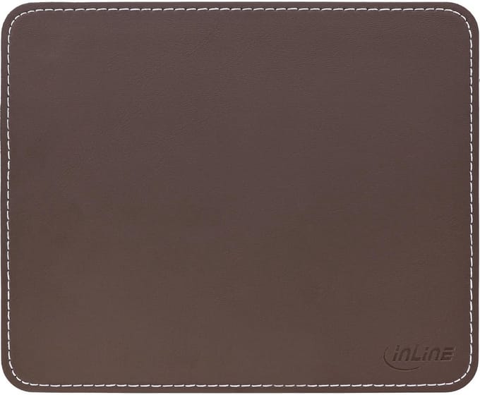 Premium Muismat Kunstleer Bruin 255x220x3mm