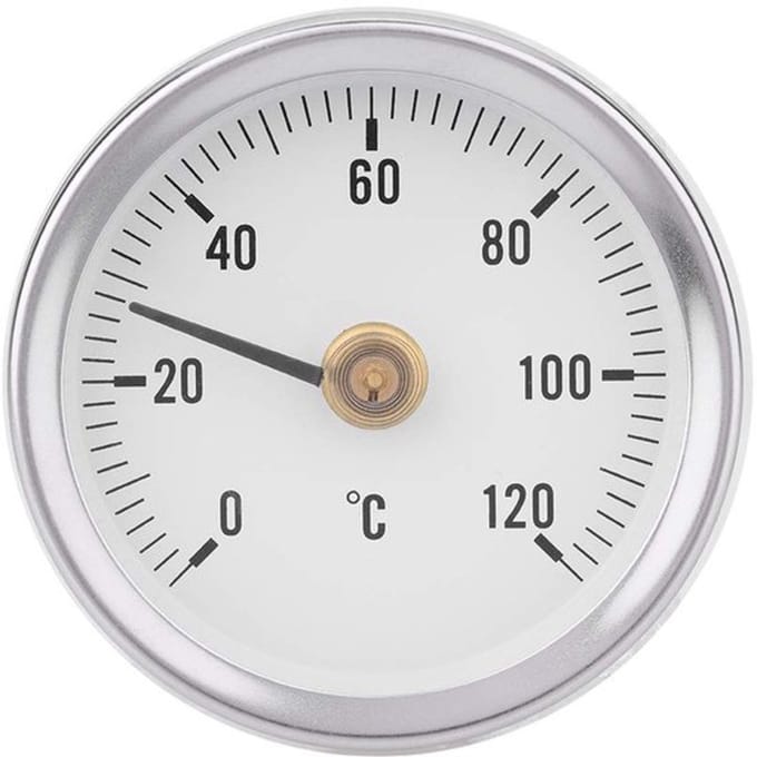 Dailygoody - Bimetalen Thermometer - 63mm - Waterdicht en Stofdicht
