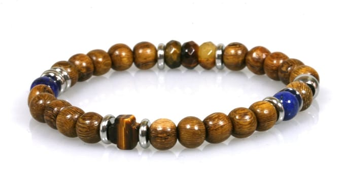 IbizaMen - robles hout - tijgeroog 21cm