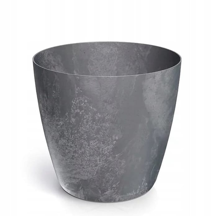 Prosperplast Mate Serie - Bloempot - 11,9cm - Effect Betonnen - Ciemny Szary