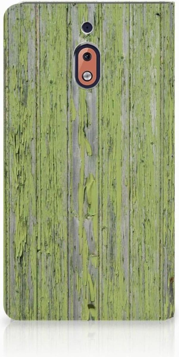 Nokia 2.1 2018 Book Wallet Case Green Wood