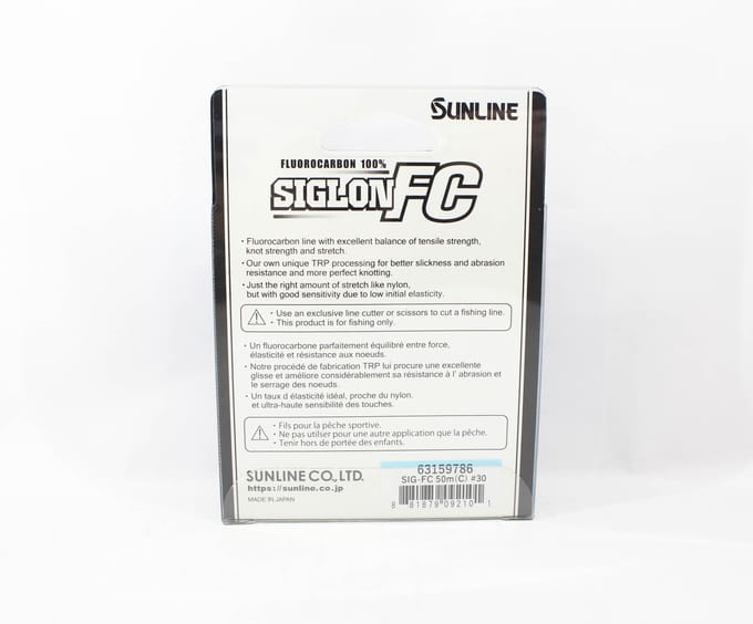 Sunline Fluorocarbon Leider Siglon FC 100% 50 m 90 lb Diameter 0,91 mm (2101) schoon