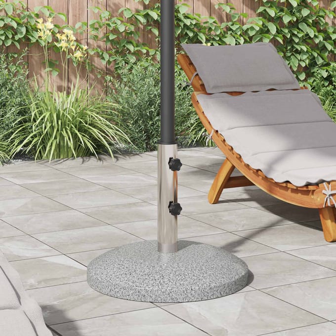 vidaXL - Parasol - Basisbuis - 0.63 - kg - Natuurlijk - RVS - Roestvrij - staal