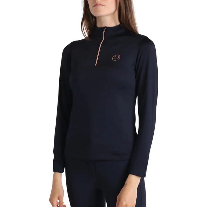 MONTAR EVERLY ROSEGOLD LONGSLEEVE BASELAYER Donkerblauw