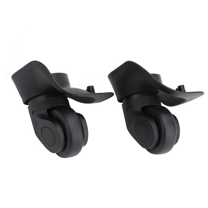 2 stuks/set PVC bagagewielen vervanging enkele roller voor kofferaccessoire wit