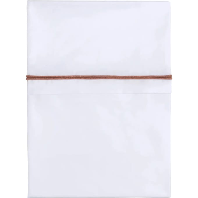 Baby's Only Wieglaken gebreide bies - Koper-Honey Mêlee/Wit - 80x100 cm - 100% egyptisch katoen