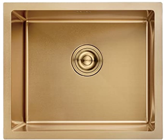 RVS Onderbouw Spoelbak 50 x 43 cm met Afvoersysteem