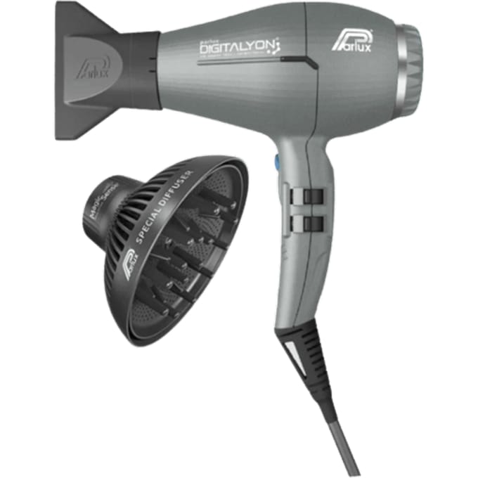 Parlux Föhn Digitalyon inclusief diffuser Glitter grey 2250W