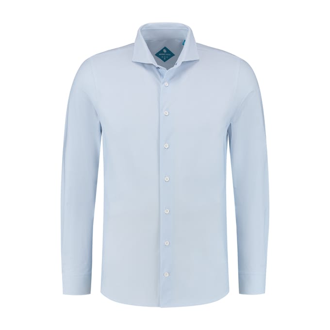 District Indigo Overhemd Performance Print L Blue (7.21.025.750 - 318)