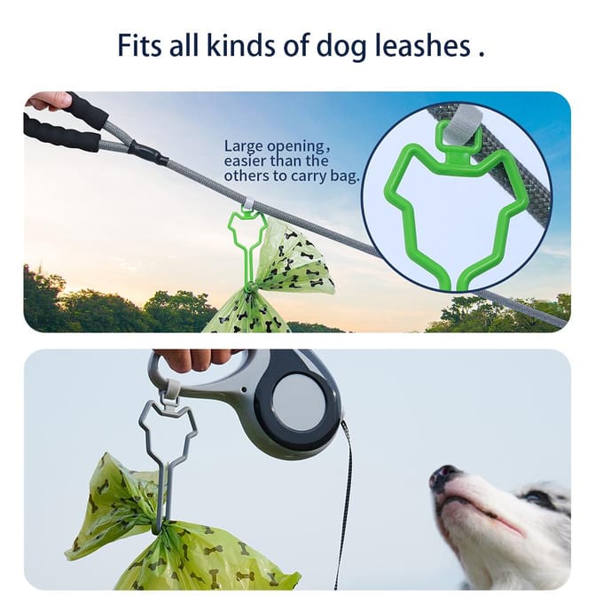 Support Sac à Déjections Canines Fournitures pour Animaux de Compagnie Solide Durable Distributeur Corde de Traction pour Chien intense