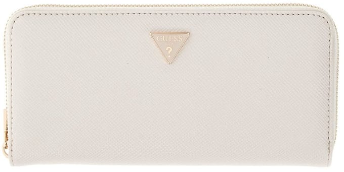 GUESS portemonnee Gilda SLG Zip Around Wallet Cream White crème