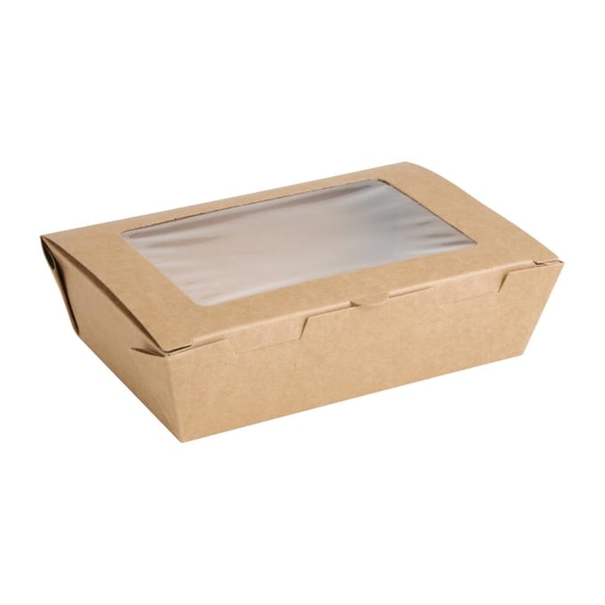 Fiesta Recyclable saladeboxen met PET venster 700ml (200 stuks)