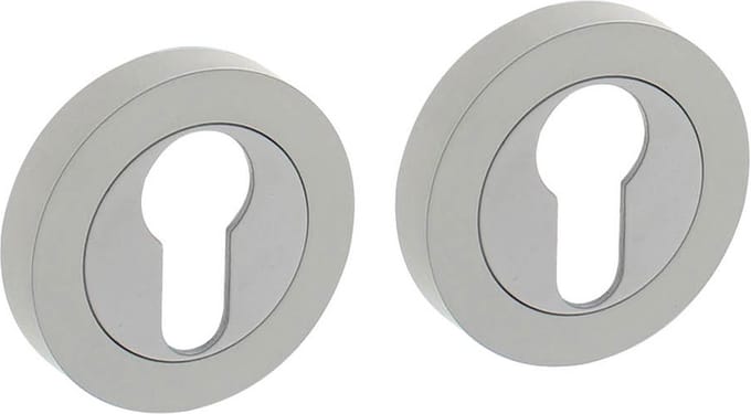Intersteel Rozet met profielcilindergat rond ø52x10 mm wit