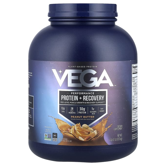 Sport, Plantaardige Premium Eiwit, Pindakaas, 1,93 kg (4 pond 4,1 ons)
