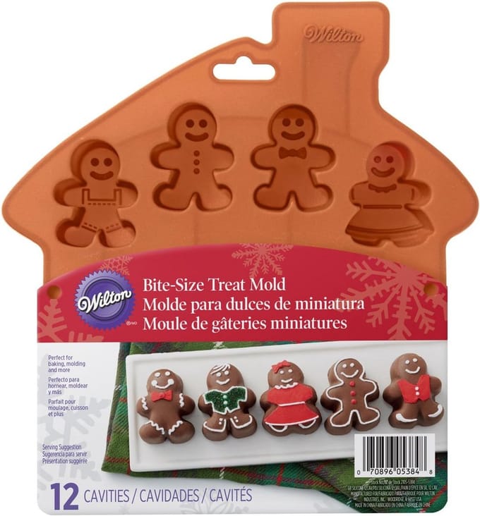 Siliconen Bakvorm Peperkoekmannetjes voor Kerst en Feestjes
