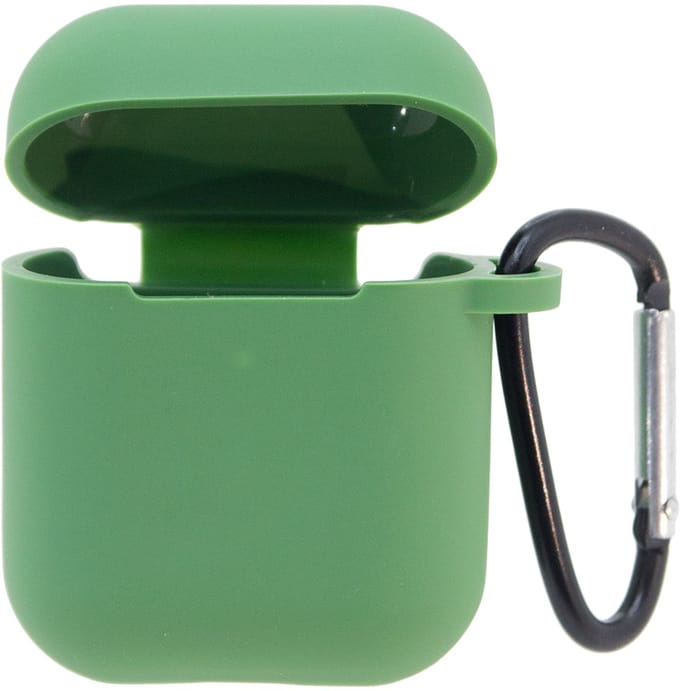 Premium Hoesje Geschikt Voor Airpods 1/2 - Groene Oplaadcase Van Plastic