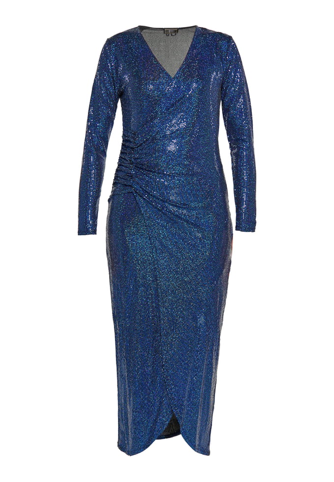 Faina Jurk Dames blauw
